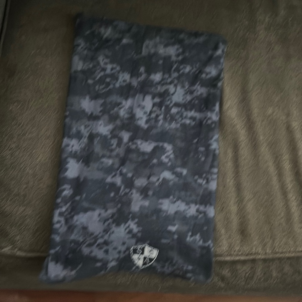 Black and gray camo style gaiter